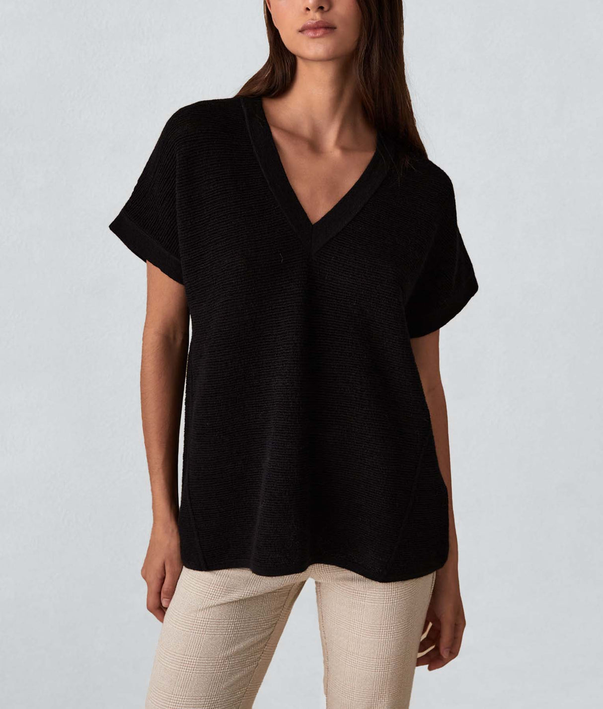 Chaleco Cuello V - Negro