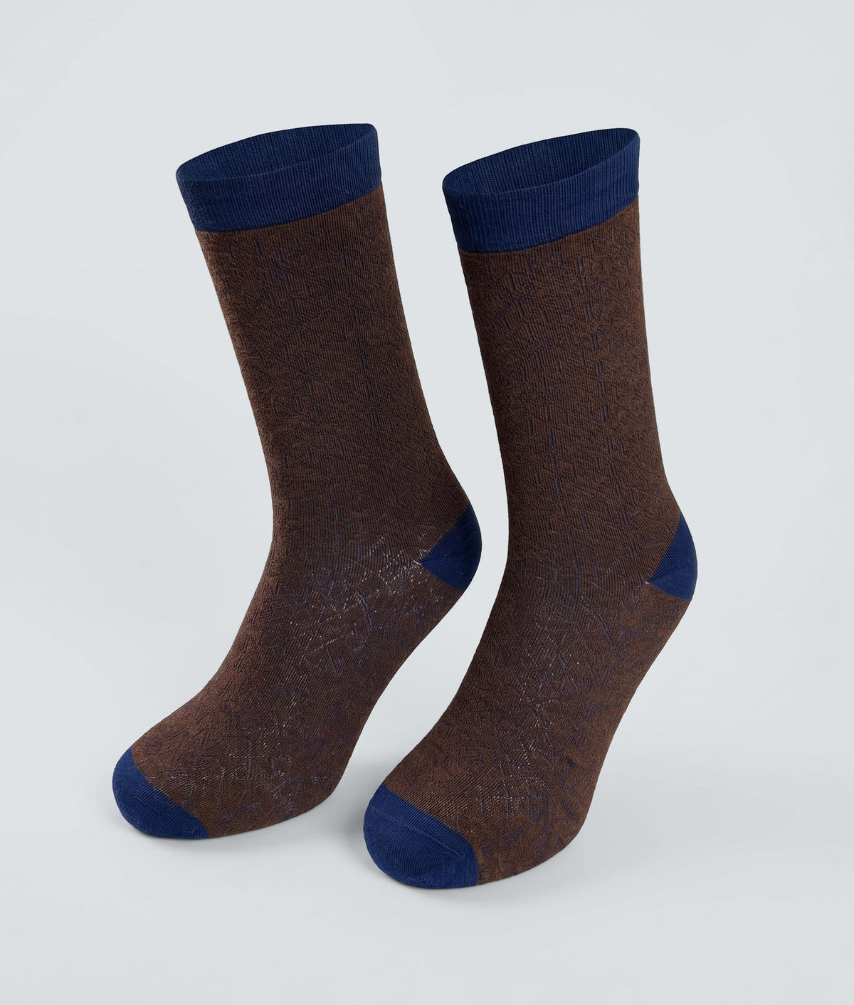 Men's Textured Socks - brown