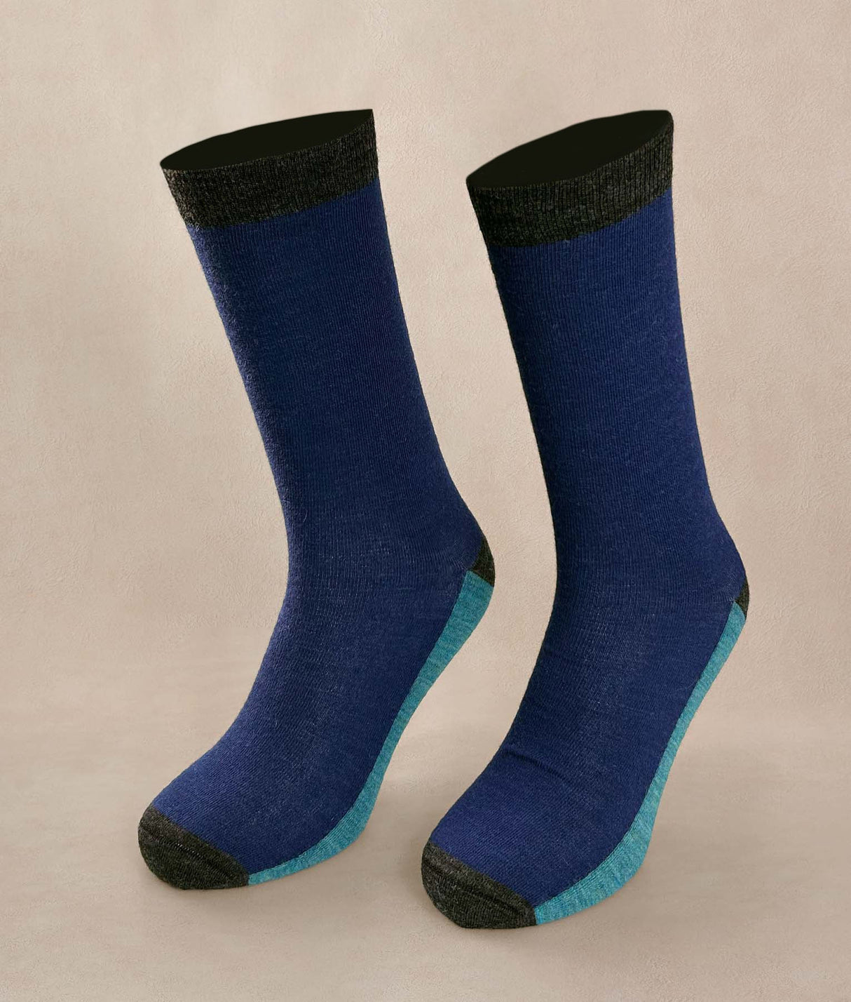 Medias Hombre Color Block - azul