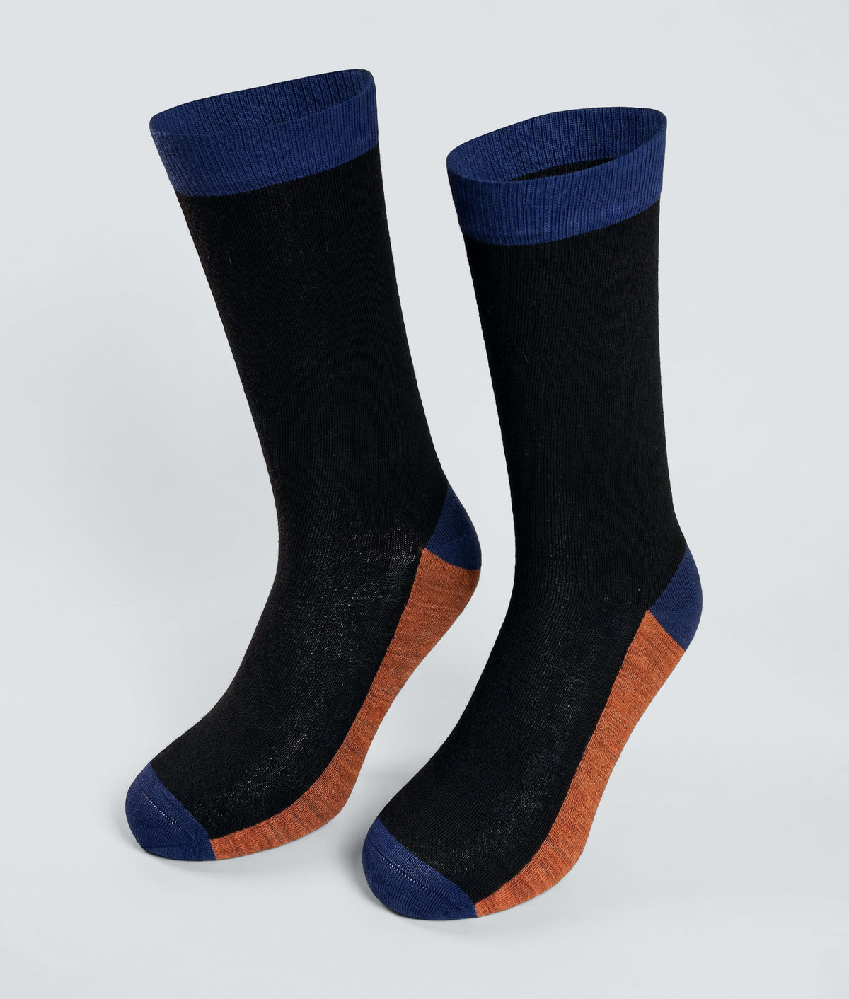 Men's Color Block Socks - black
