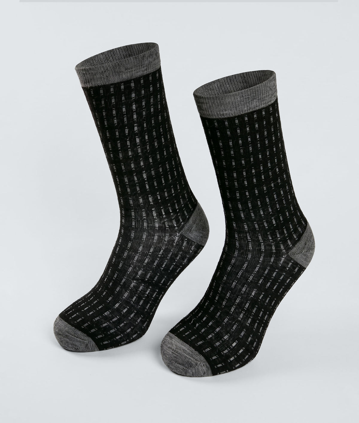 Medias Hombre Lines Interrupted - gris