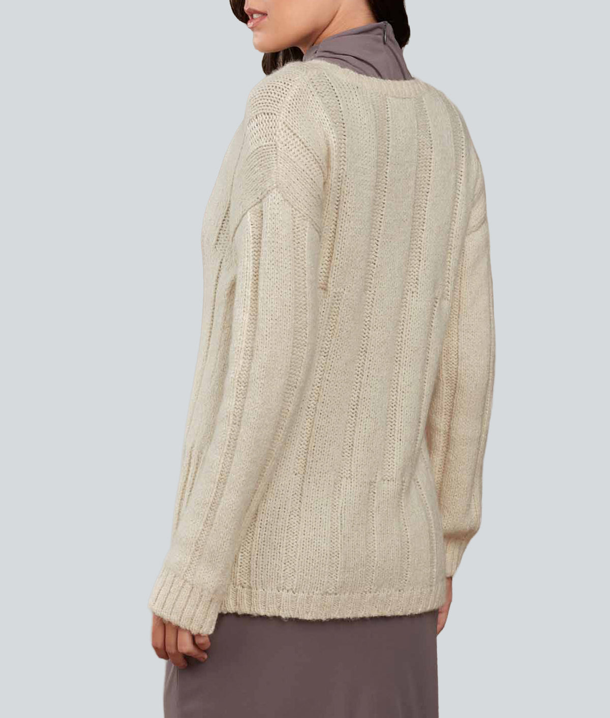 Long Ribbed Cardigan