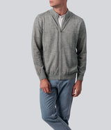 Cardigan con cierre frontal - Gris Claro