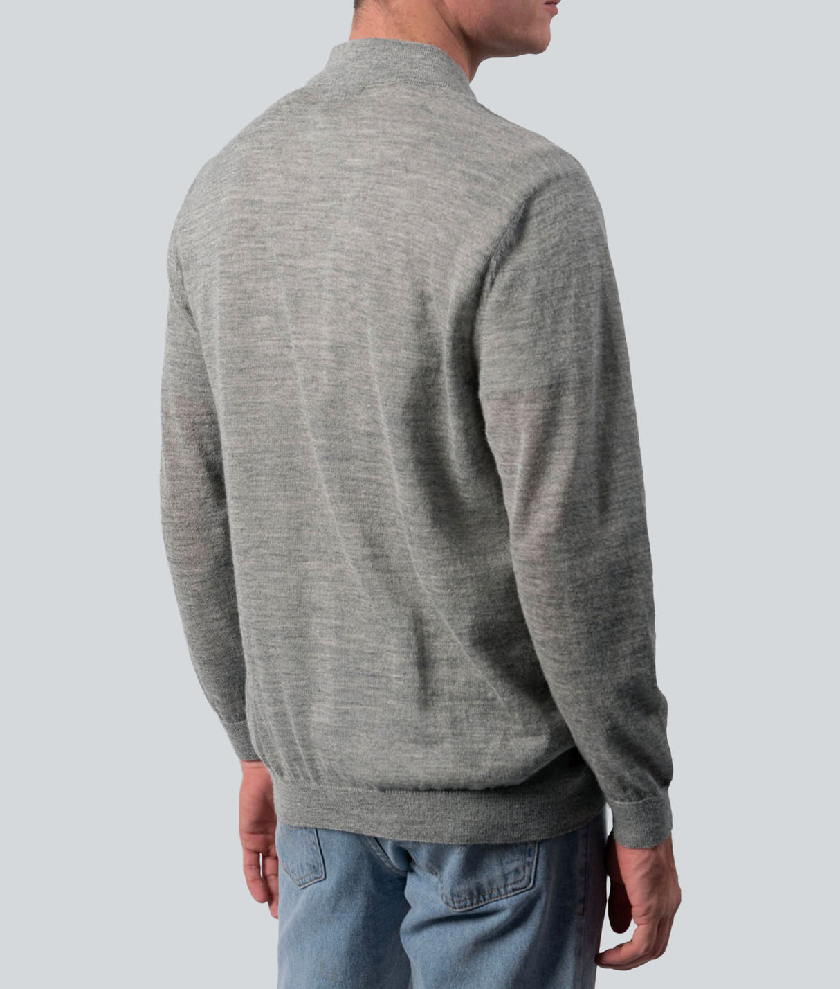 Cardigan con cierre frontal - Gris Claro