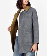 Abrigo Wrap Reversible - Gris Gadget Y Olivenite
