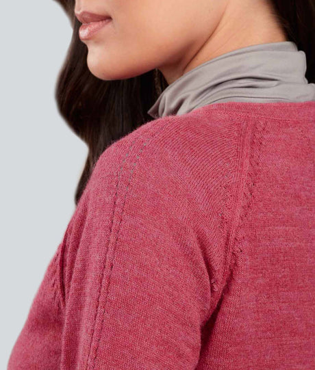 Cardigan Basico - Rosa Flambe