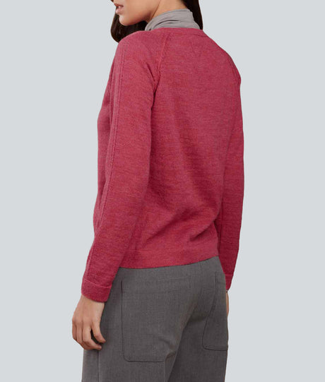 Cardigan Basico - Rosa Flambe