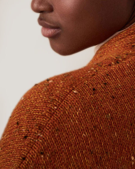 Cardigan Kimono Con Bolsillos - Albaricoque Naranja