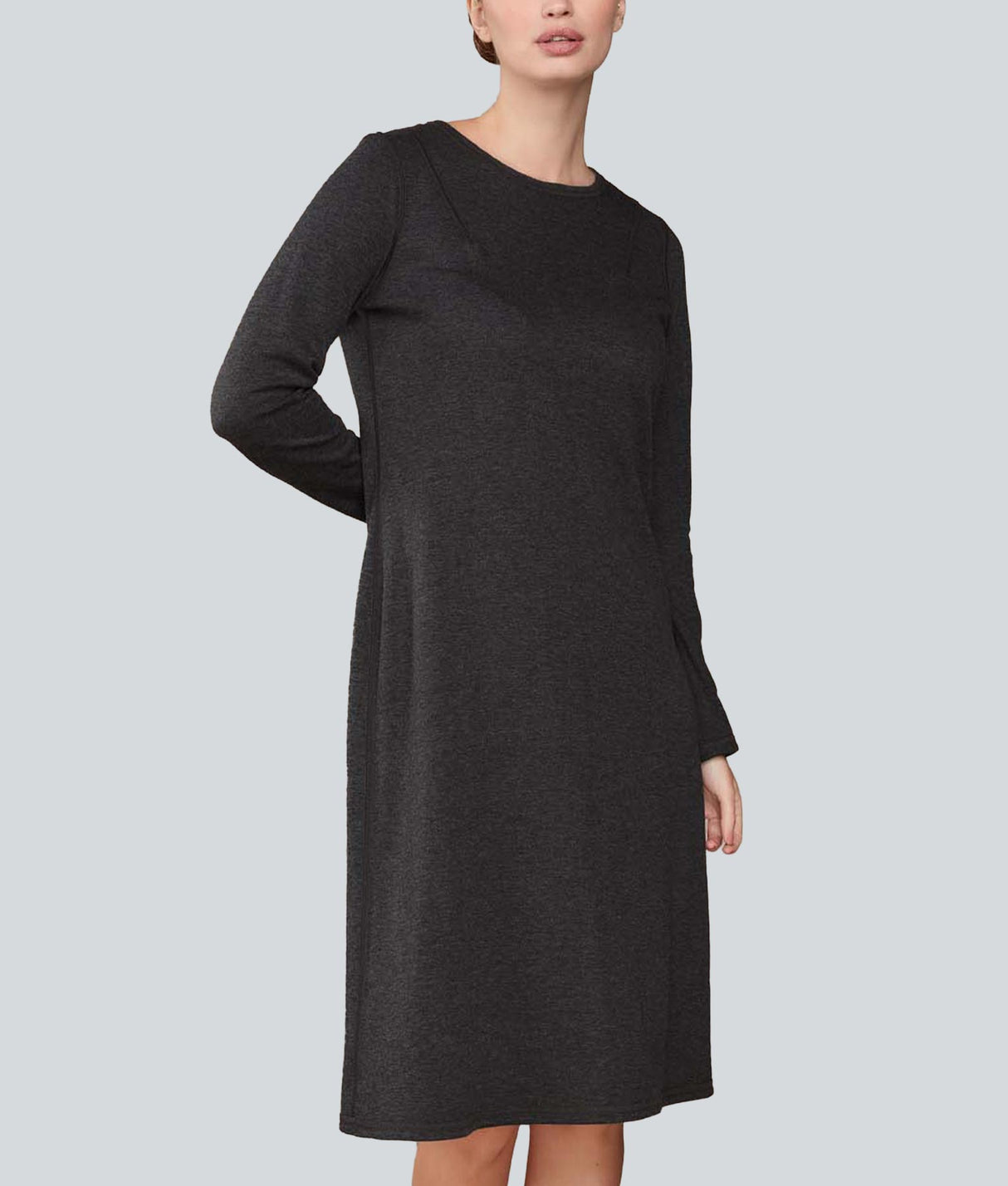 Classic Reversible Dress - Wrought Iron And Light Gray