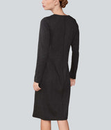 Classic Reversible Dress - Wrought Iron And Light Gray