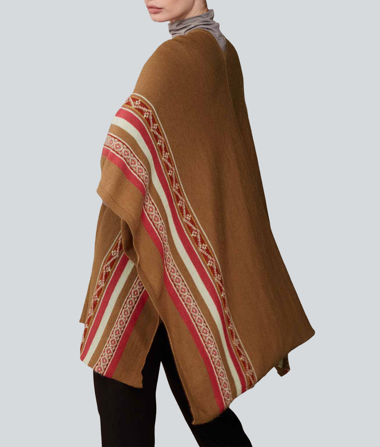Poncho Con Flecos