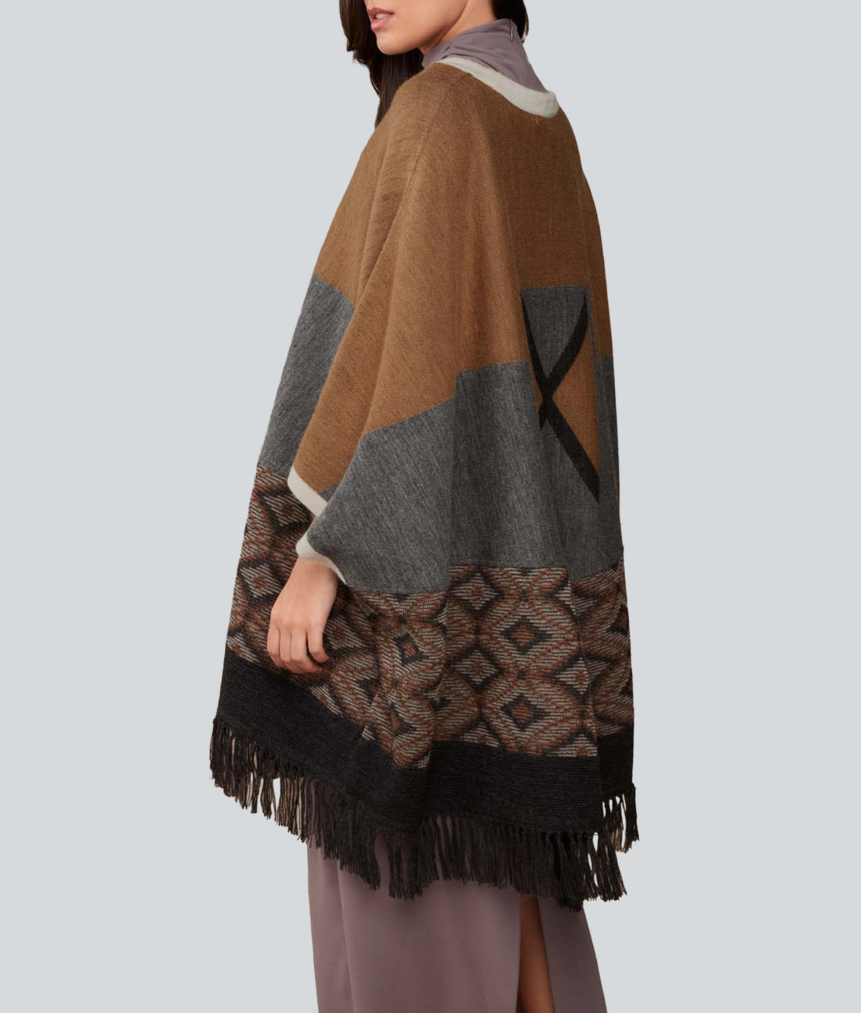 Poncho La Favorita Jacquard