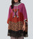 Poncho La Favorita Jacquard - Rosa