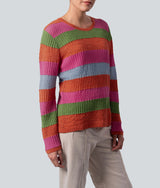 Striped Sweater With Collar