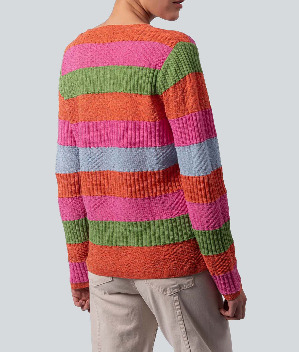 Striped Sweater With Collar