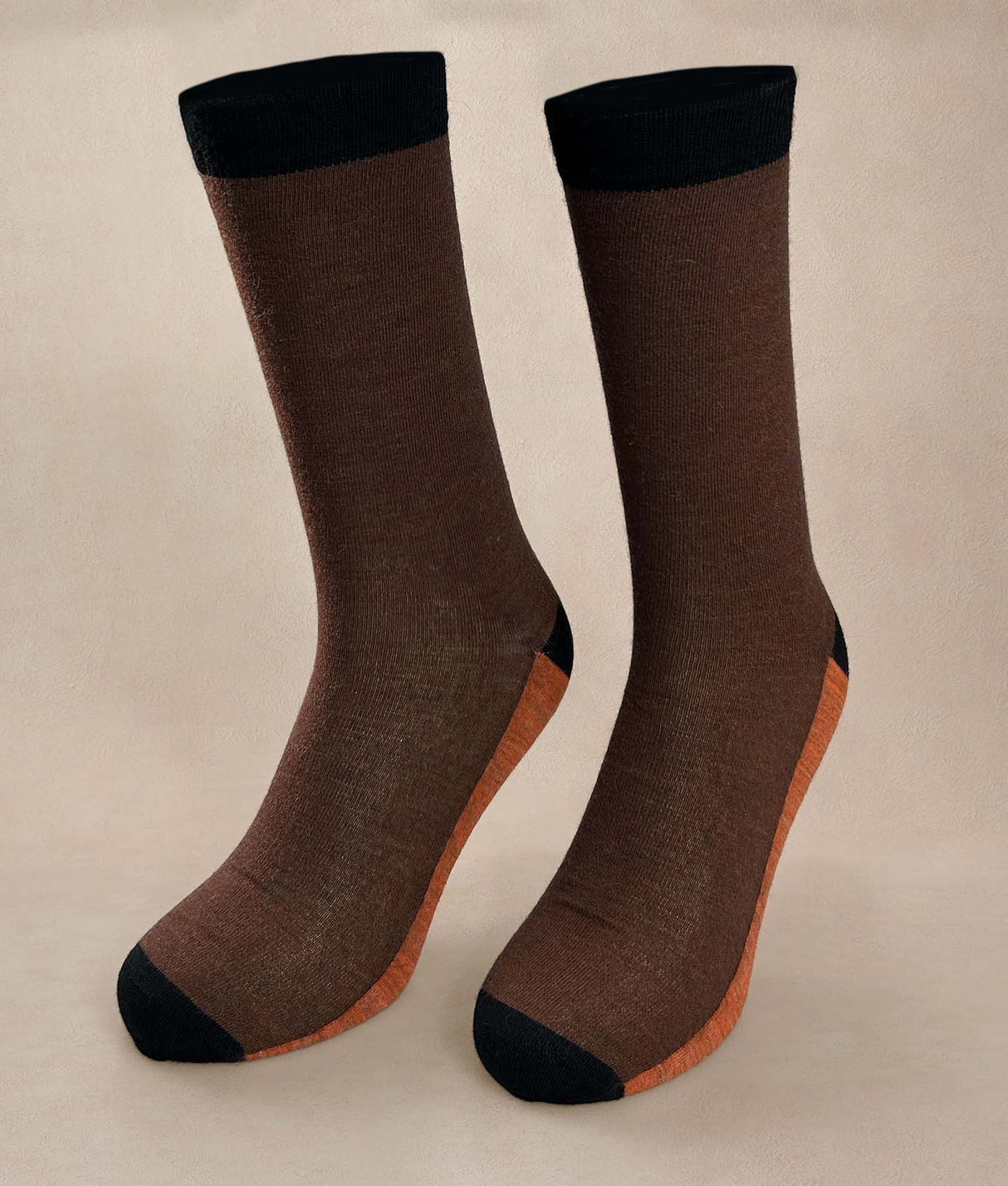 Medias Hombre Color Block  - naraja