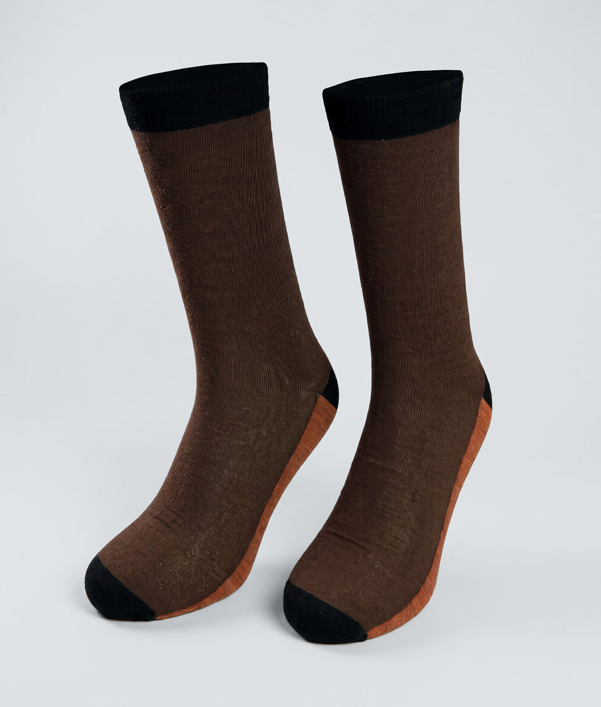 Men's Color Block Socks - orange