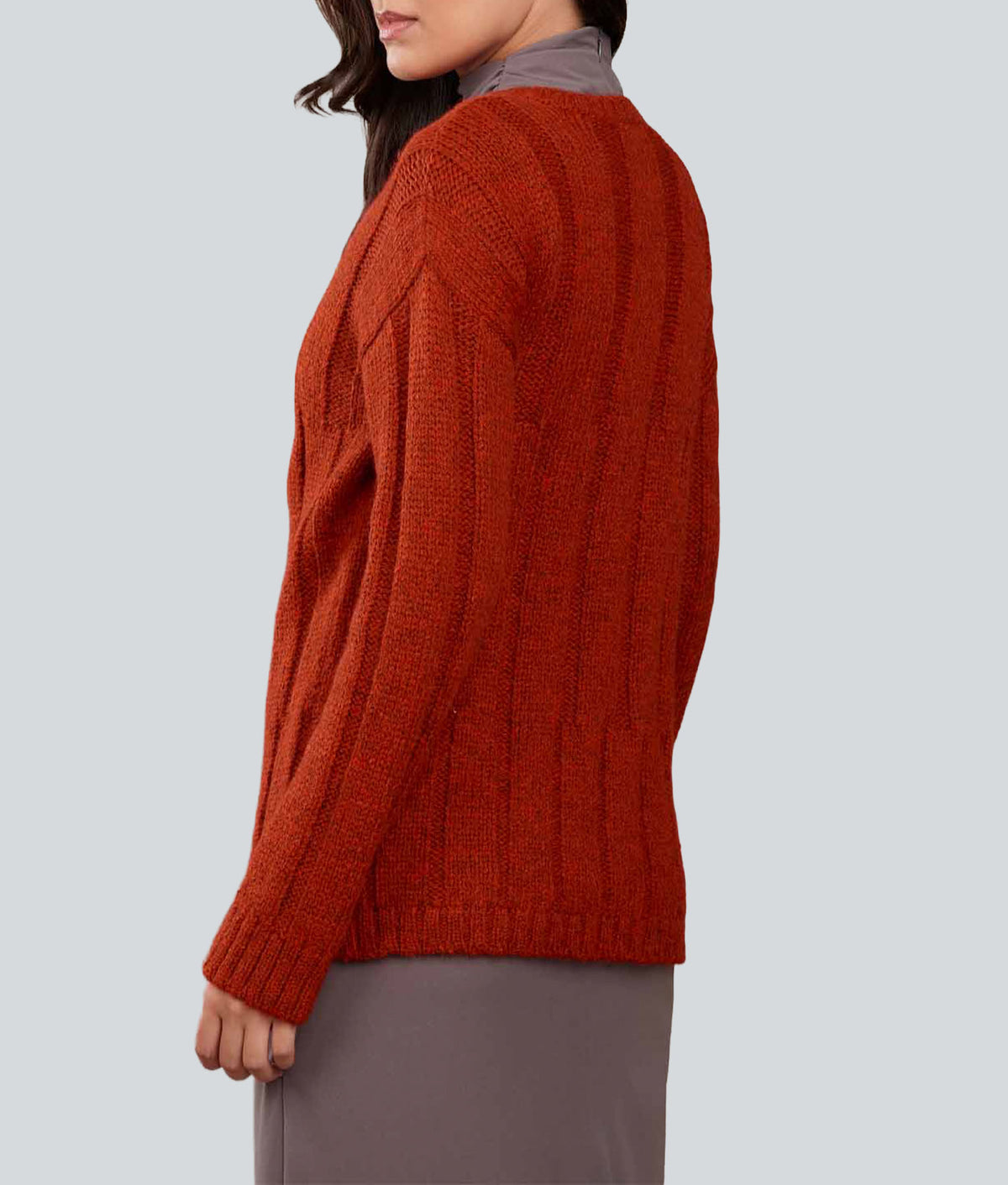 Long Ribbed Cardigan